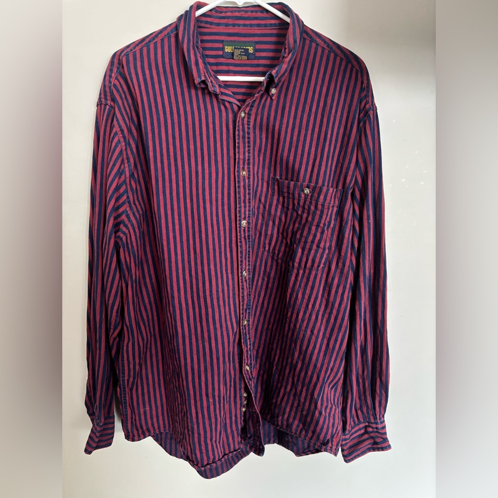 Vintage Gulf Traders denim button down